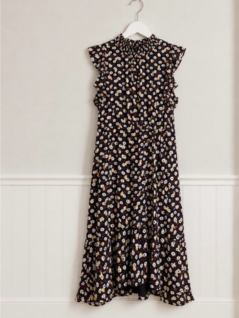 Sam Edelman Floral Ruffle Sleeve Dress